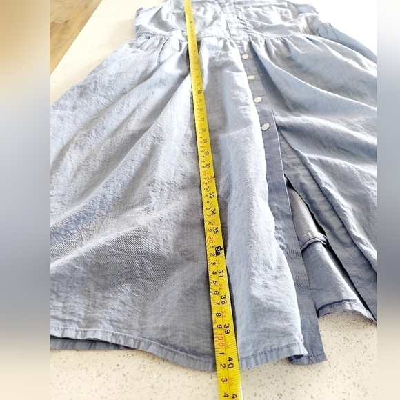 Who What Wear A-Line Shirt Dress Medium Sleeveless Lined Button Front Tie Back - Picture 10 of 16